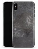 Black & Silver Marble Swirl V5 - iPhone X Clipit Case