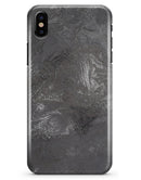 Black & Silver Marble Swirl V5 - iPhone X Clipit Case