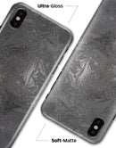 Black & Silver Marble Swirl V5 - iPhone X Clipit Case