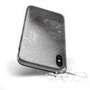 Black & Silver Marble Swirl V5 - iPhone X Swappable Hybrid Case