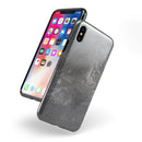 Black & Silver Marble Swirl V5 - iPhone X Swappable Hybrid Case