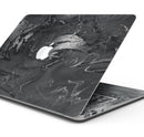 Black & Silver Marble Swirl V7 - Skin Decal Wrap Kit Compatible with the Apple MacBook Pro, Pro with Touch Bar or Air (11", 12", 13", 15" & 16" - All Versions Available)