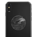 Black & Silver Marble Swirl V7 - Skin Kit for PopSockets and other Smartphone Extendable Grips & Stands