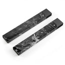 Black & Silver Marble Swirl V8 - Premium Decal Protective Skin-Wrap Sticker compatible with the Juul Labs vaping device