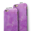 Black Slanted Lines of Purple Clouds iPhone 6/6s or 6/6s Plus 2-Piece Hybrid INK-Fuzed Case