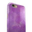 Black Slanted Lines of Purple Clouds iPhone 6/6s or 6/6s Plus 2-Piece Hybrid INK-Fuzed Case