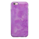 Black Slanted Lines of Purple Clouds iPhone 6/6s or 6/6s Plus 2-Piece Hybrid INK-Fuzed Case