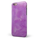 Black Slanted Lines of Purple Clouds iPhone 6/6s or 6/6s Plus 2-Piece Hybrid INK-Fuzed Case