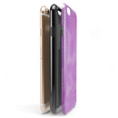 Black Slanted Lines of Purple Clouds iPhone 6/6s or 6/6s Plus 2-Piece Hybrid INK-Fuzed Case