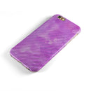 Black Slanted Lines of Purple Clouds iPhone 6/6s or 6/6s Plus 2-Piece Hybrid INK-Fuzed Case