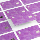 Black Slanted Lines of Purple Clouds - Premium Protective Decal Skin-Kit for the Apple Credit Card