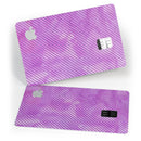 Black Slanted Lines of Purple Clouds - Premium Protective Decal Skin-Kit for the Apple Credit Card