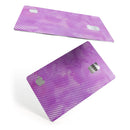 Black Slanted Lines of Purple Clouds - Premium Protective Decal Skin-Kit for the Apple Credit Card