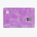 Black Slanted Lines of Purple Clouds - Premium Protective Decal Skin-Kit for the Apple Credit Card