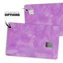 Black Slanted Lines of Purple Clouds - Premium Protective Decal Skin-Kit for the Apple Credit Card
