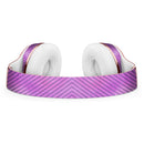 Black Slanted Lines of Purple Clouds Full-Body Skin Kit for the Beats by Dre Solo 3 Wireless Headphones