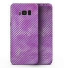 Black Slanted Lines of Purple Clouds - Samsung Galaxy S8 Full-Body Skin Kit