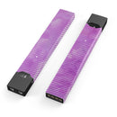 Black Slanted Lines of Purple Clouds - Premium Decal Protective Skin-Wrap Sticker compatible with the Juul Labs vaping device