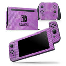Black Slanted Lines of Purple Clouds - Skin Wrap Decal for Nintendo Switch Lite Console & Dock - 3DS XL - 2DS - Pro - DSi - Wii - Joy-Con Gaming Controller