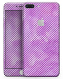 Black Slanted Lines of Purple Clouds - Skin-kit for the iPhone 8 or 8 Plus