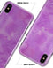 Black Slanted Lines of Purple Clouds - iPhone X Clipit Case
