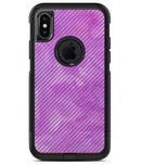 Black Slanted Lines of Purple Clouds - iPhone X OtterBox Case & Skin Kits
