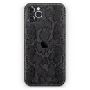 Black Snake Skin v2 // Skin-Kit compatible with the Apple iPhone 14, 13, 12, 12 Pro Max, 12 Mini, 11 Pro, SE, X/XS + (All iPhones Available)
