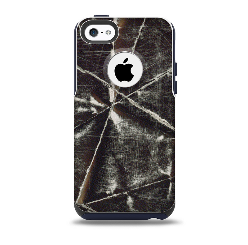 Black Torn Woven Texture Skin for the iPhone 5c OtterBox Commuter Case