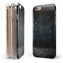Black Unfocused Glowing Shimmer iPhone 6/6s or 6/6s Plus 2-Piece Hybrid INK-Fuzed Case