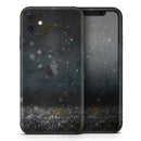 Black Unfocused Glowing Shimmer  - Protective Skin Wrap & Decal – Compatible with iPhone SE to iPhone 17 Pro Max (All Models)