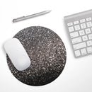 Black Unfocused Sparkle// WaterProof Rubber Foam Backed Anti-Slip Mouse Pad for Home Work Office or Gaming Computer Desk