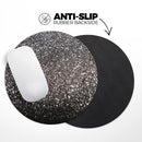 Black Unfocused Sparkle// WaterProof Rubber Foam Backed Anti-Slip Mouse Pad for Home Work Office or Gaming Computer Desk
