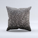 Black Unfocused Sparkle Ink-Fuzed Decorative Throw Pillow
