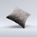 Black Unfocused Sparkle Ink-Fuzed Decorative Throw Pillow