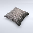 Black Unfocused Sparkle Ink-Fuzed Decorative Throw Pillow