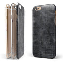 Black Watercolor Cross Hatch iPhone 6/6s or 6/6s Plus 2-Piece Hybrid INK-Fuzed Case