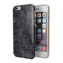 Black Watercolor Cross Hatch iPhone 6/6s or 6/6s Plus 2-Piece Hybrid INK-Fuzed Case
