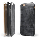 Black Watercolor Cross Hatch iPhone 6/6s or 6/6s Plus 2-Piece Hybrid INK-Fuzed Case