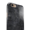 Black Watercolor Cross Hatch iPhone 6/6s or 6/6s Plus 2-Piece Hybrid INK-Fuzed Case