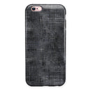 Black Watercolor Cross Hatch iPhone 6/6s or 6/6s Plus 2-Piece Hybrid INK-Fuzed Case