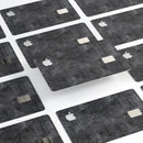 Black Watercolor Cross Hatch - Premium Protective Decal Skin-Kit for the Apple Credit Card