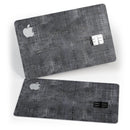 Black Watercolor Cross Hatch - Premium Protective Decal Skin-Kit for the Apple Credit Card