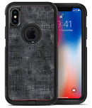 Black Watercolor Cross Hatch - iPhone X OtterBox Case & Skin Kits