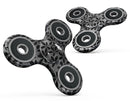 Black Watercolor Holly Full-Body Fidget Spinner Skin-Kit