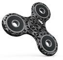 Black Watercolor Holly Full-Body Fidget Spinner Skin-Kit