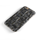 Black Watercolor Patchwork iPhone 6/6s or 6/6s Plus 2-Piece Hybrid INK-Fuzed Case