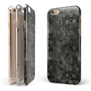 Black Watercolor Ring Pattern iPhone 6/6s or 6/6s Plus 2-Piece Hybrid INK-Fuzed Case