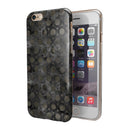 Black Watercolor Ring Pattern iPhone 6/6s or 6/6s Plus 2-Piece Hybrid INK-Fuzed Case