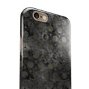 Black Watercolor Ring Pattern iPhone 6/6s or 6/6s Plus 2-Piece Hybrid INK-Fuzed Case