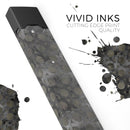 Black Watercolor Ring Pattern - Premium Decal Protective Skin-Wrap Sticker compatible with the Juul Labs vaping device